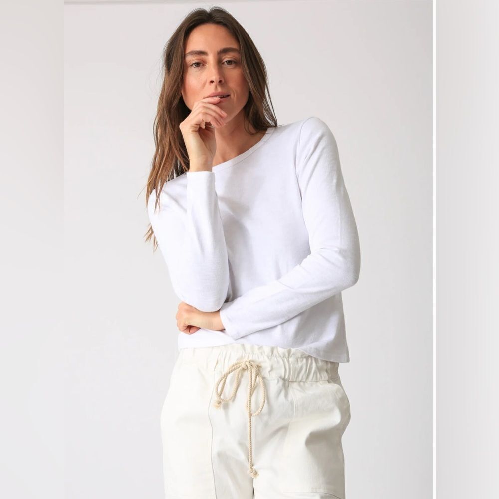 Electric & Rose Easy Drawstring Pant in white    XS NWT - Picture 10 of 10